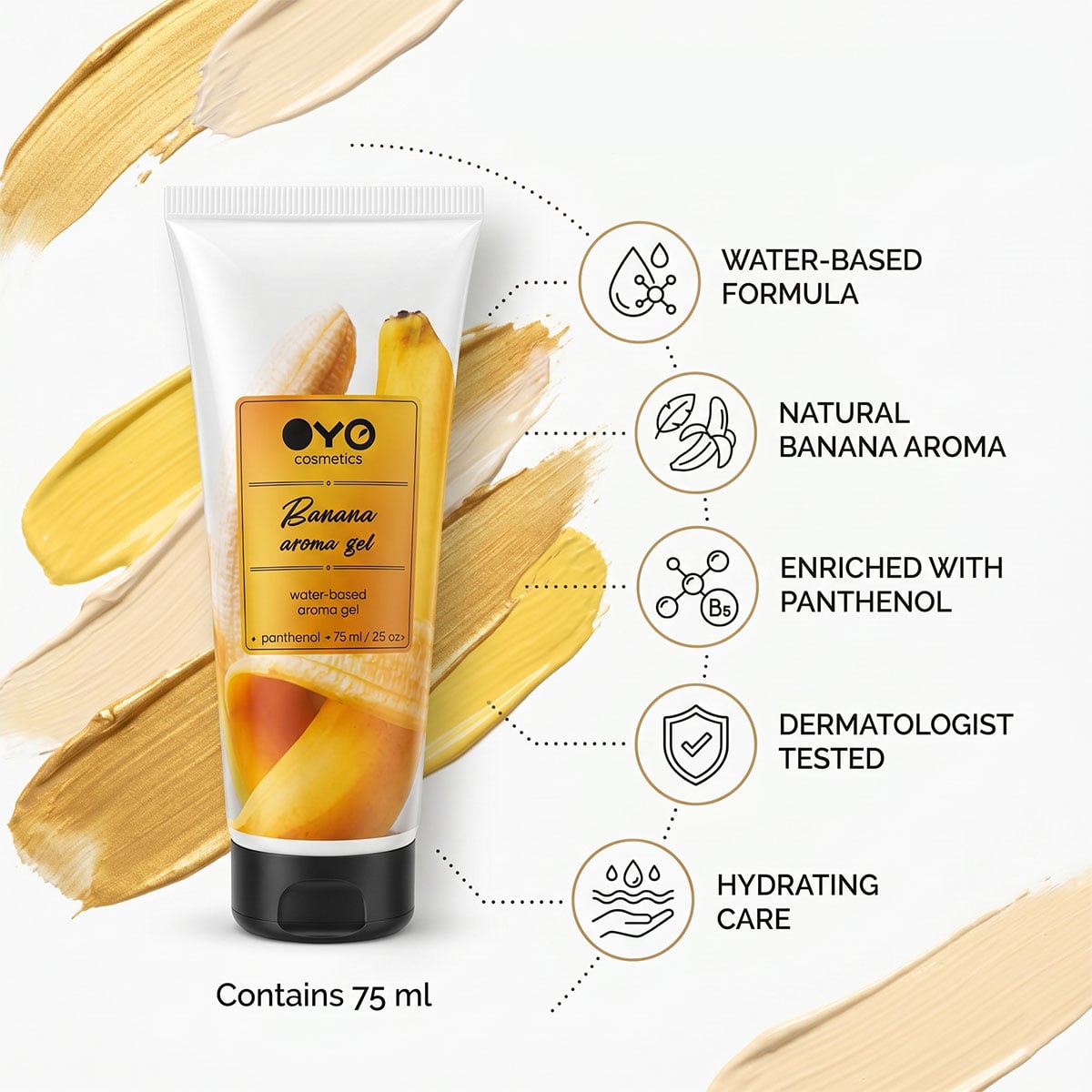 Лубрикант OYO Banana Aroma Gel з ароматом банана, 75 мл - 3