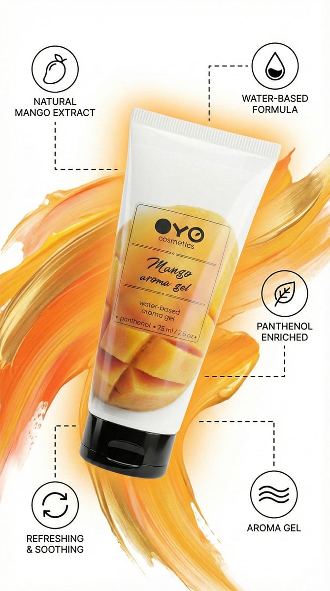 Лубрикант OYO Mango зі смаком манго 75 мл⚡️Prezervativi.in.ua - 4