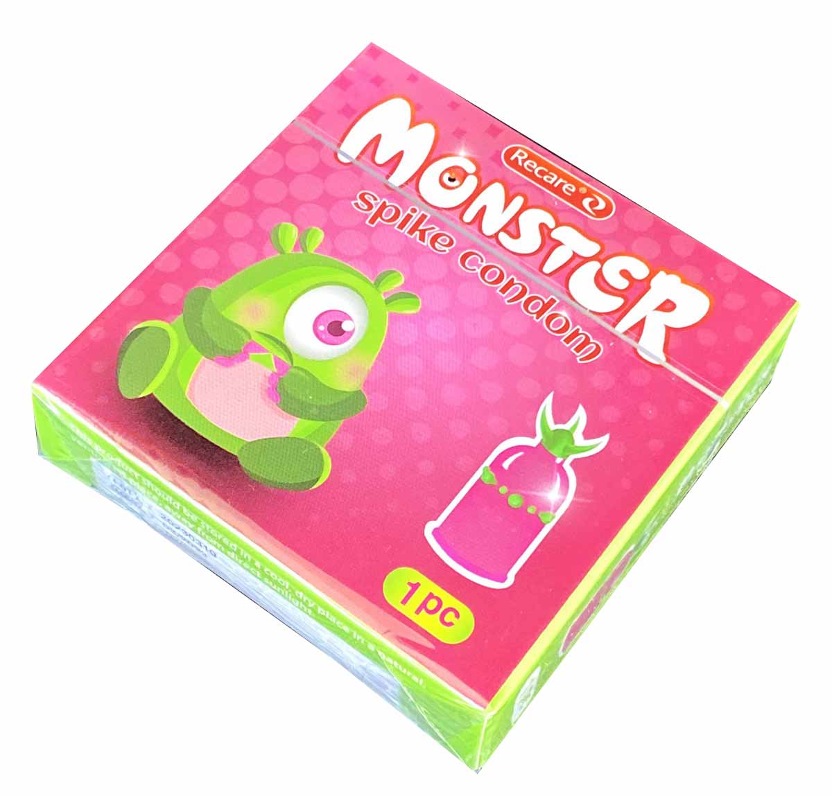 Презерватив Recare Monster Rosie Zib (1шт) з шипами - 4