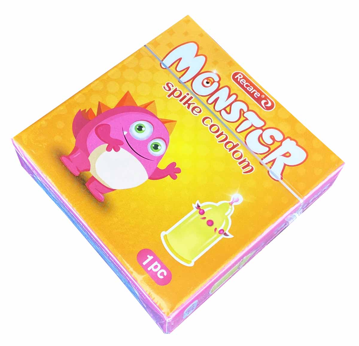 Презерватив с усиками Recare Monster Yellowy Snick 1шт - 4