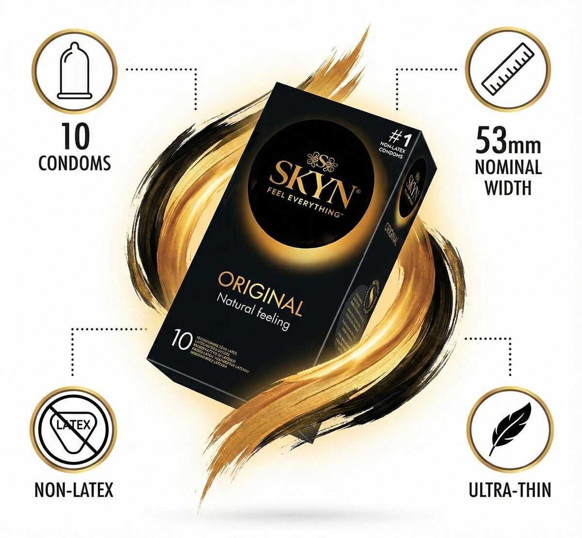 Безлатексні презервативи SKYN Original 10 шт – комфорт і захист - 3