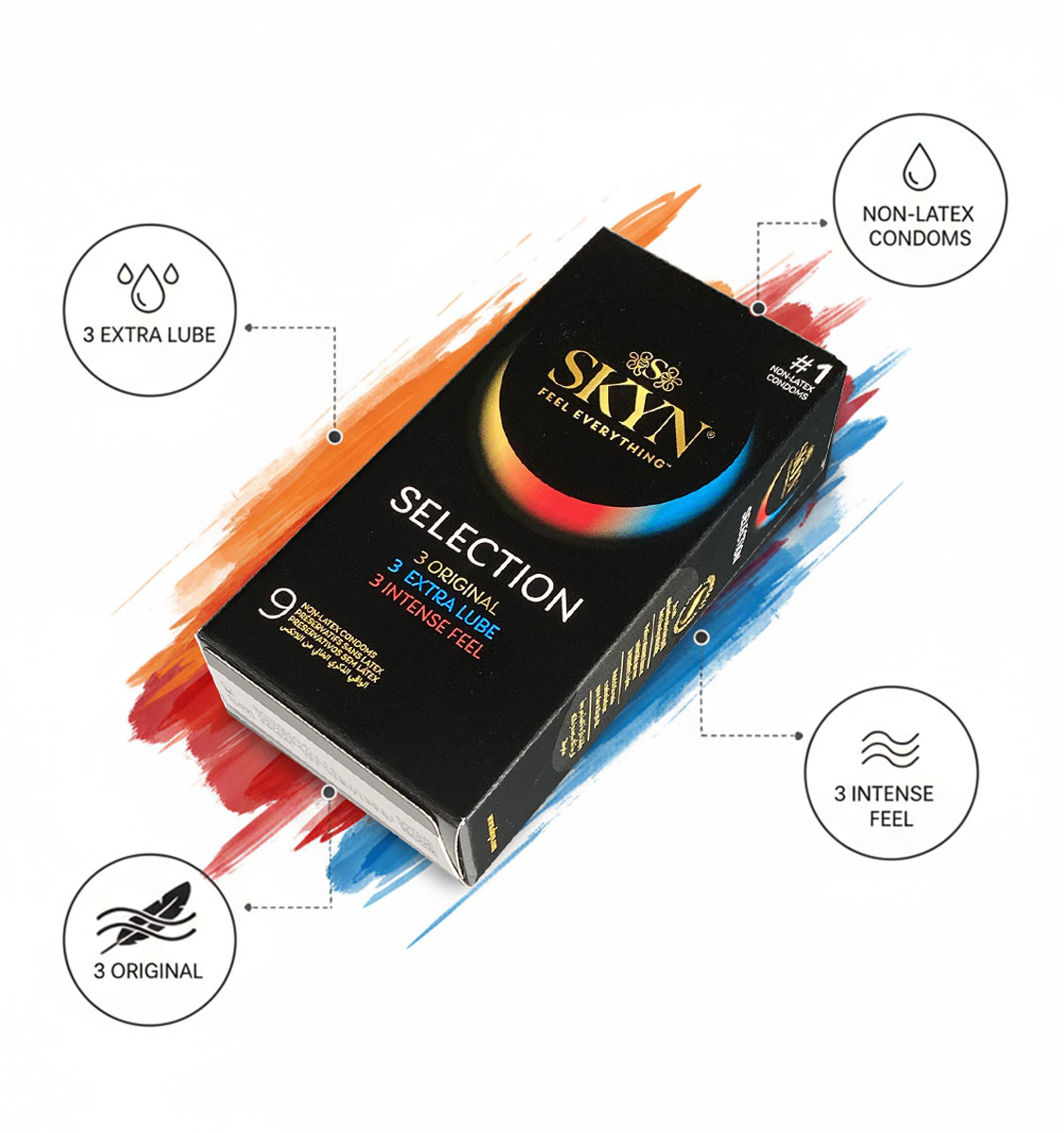 Презервативи SKYN Selection безлатексні 9шт - 3