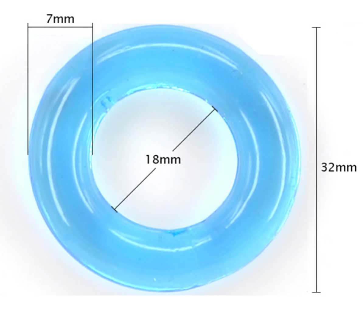 Чорне силіконове ерекційне кільце Tryst GLYDE RING на білому фоні, 1 штука
