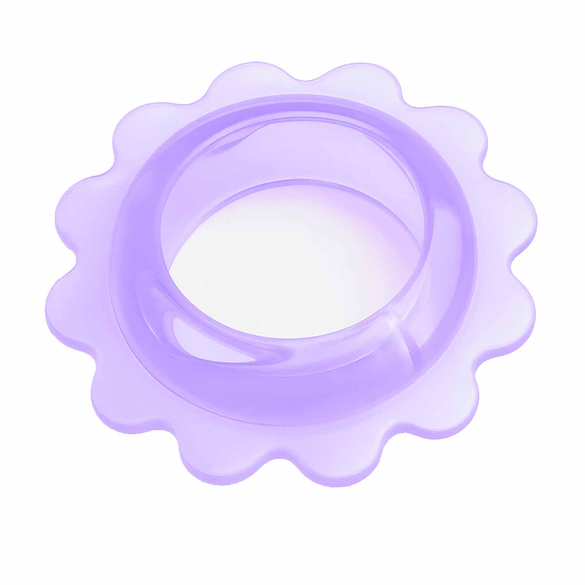 Прозоре силіконове ерекційне кільце з хвилястою текстурою та шипами, одна штука