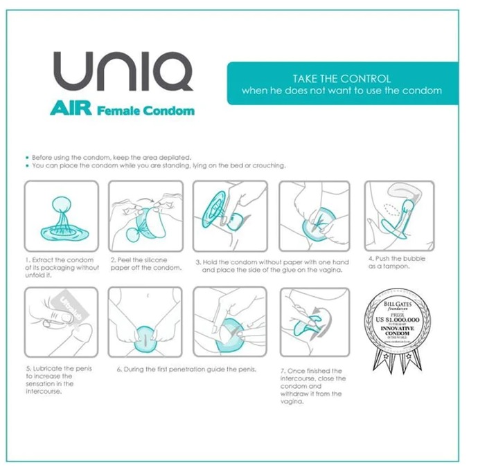 Женские презервативы UNIQ Air 3 шт - 3