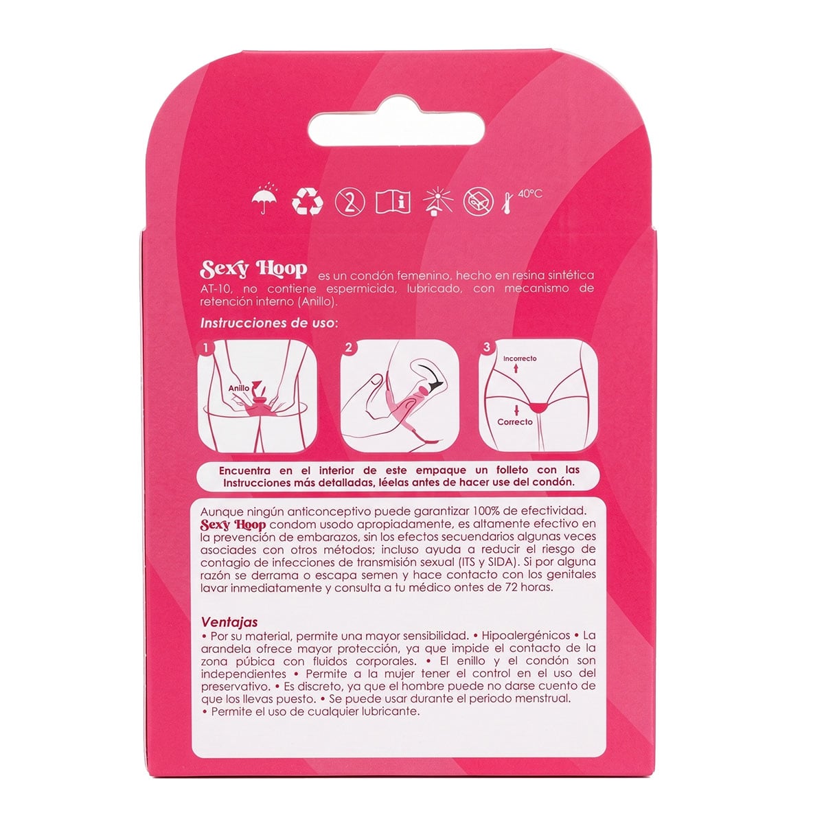 Женские презервативы-трусики UNIQ Sexy Hoop 3шт - 3